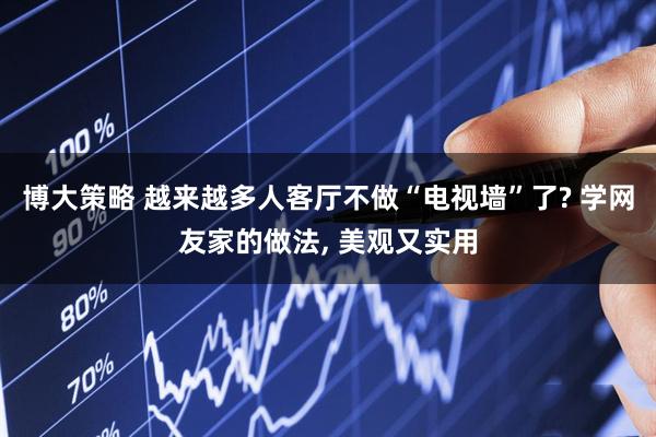 博大策略 越来越多人客厅不做“电视墙”了? 学网友家的做法, 美观又实用