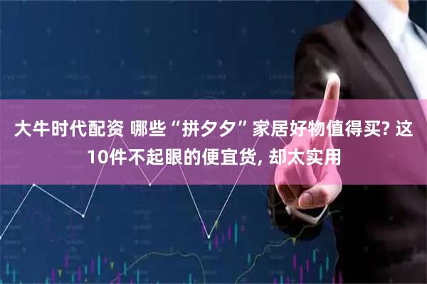 大牛时代配资 哪些“拼夕夕”家居好物值得买? 这10件不起眼的便宜货, 却太实用